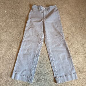 Madewell Straight Leg Pants in Light Gray